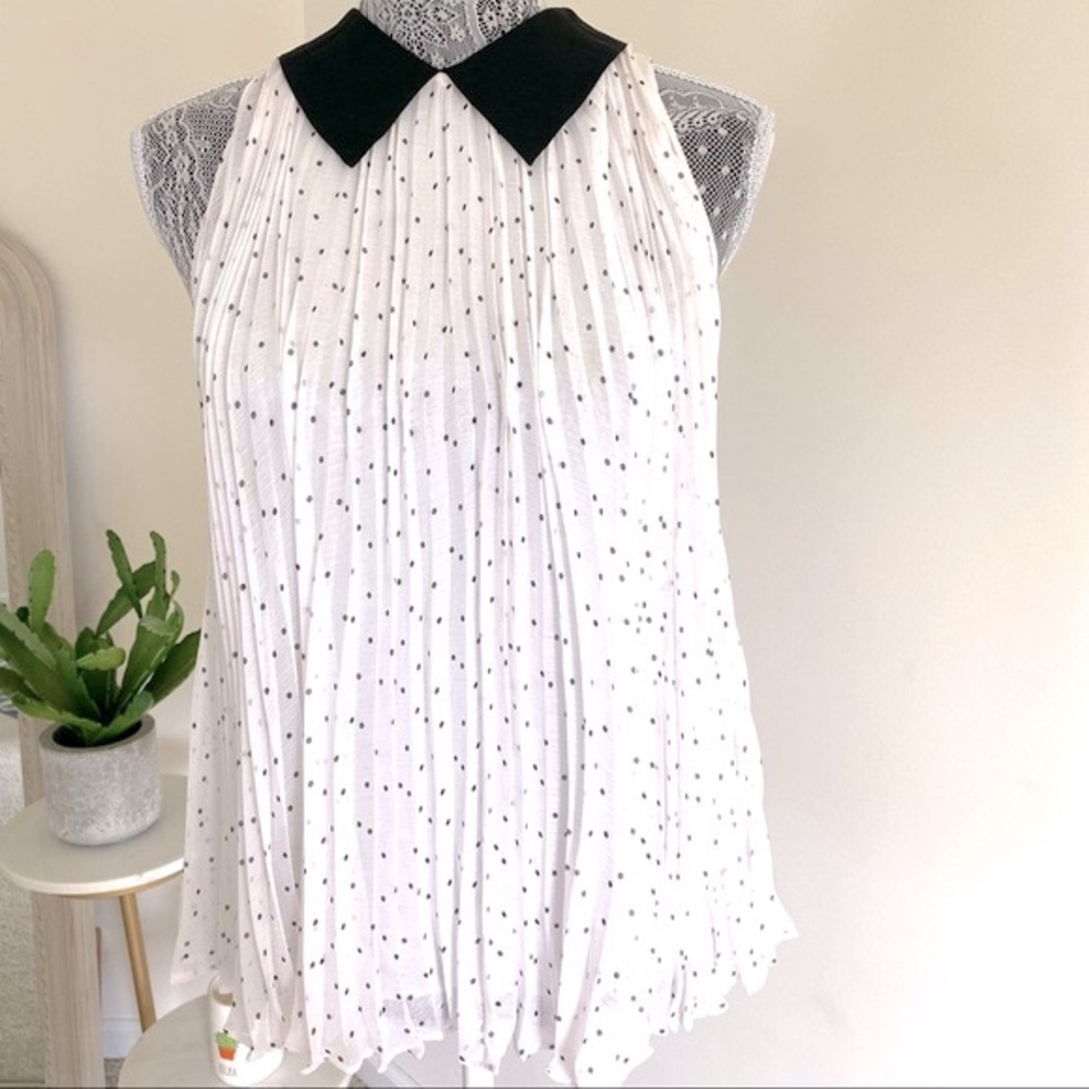 Alice + Olivia Employment Sleeveless Polka Dot